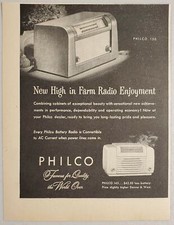 Rádios agrícolas Ad Philco impressão 1947 corrente CA e bateria  comprar usado  Enviando para Brazil