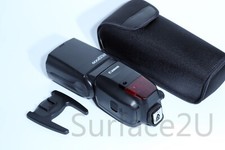 Suporte para sapata Canon Speedlite 600EX RT flash, bom estado com bolsa e suporte comprar usado  Enviando para Brazil