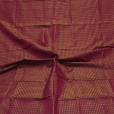 Sucata de tecido para artesanato vintage roxo tom duplo 100% seda pura tecido sari 3YD comprar usado  Enviando para Brazil