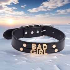 Colar Gargantilha Colar BDSM Presente Personalizado 30MM FAÇA VOCÊ MESMO Couro Pu Sim Papai comprar usado  Enviando para Brazil