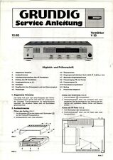 Grundig service anleitung gebraucht kaufen  Sörup