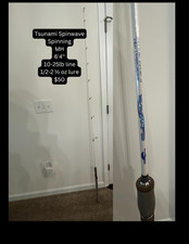 Tsunami slimwave spinning for sale  Georgetown