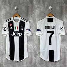 Camisa de futebol Juventus 2018/19 Home autêntica UCL original Ronaldo #7 - Pequena comprar usado  Enviando para Brazil