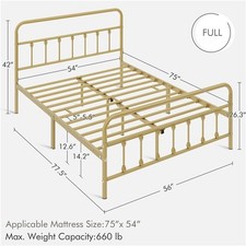 Double metal bed for sale  IPSWICH