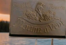 Placa de vinho rústico "Grand Vin Reserve" 3D "Moulin-a-Vent" acabamento tipo ferrugem comprar usado  Enviando para Brazil