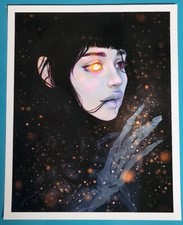 "O Mistério do Unbeing" por Eva Gamayun. Impressão artística ORIGINAL assinada à mão. 12"x10" comprar usado  Enviando para Brazil