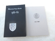 Masonic year books for sale  WELLINGBOROUGH
