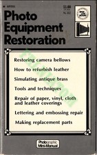 Mini-manual de restauración de equipo fotográfico 1973 vintage (65 páginas) segunda mano  Embacar hacia Mexico