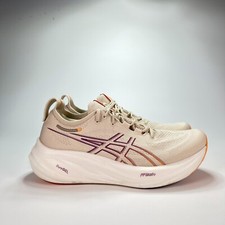 Tênis de corrida esportivo ASICS Gel-Nimbus 26 bege aveia tamanho feminino 11,5-homens 10 comprar usado  Enviando para Brazil
