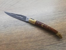 Usado, FACA DE BOLSO DOBRÁVEL VINTAGE RARA FRANCESA LAGUIOLE BOUGNA 1421 INCRUSTADA FLOR DE LATÃO comprar usado  Enviando para Brazil
