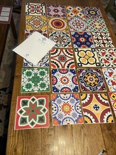 24 Mi Alma Talavera Adesivos de Vinil Azulejo Cobertura de Parede Backsplash NOVO 6”x6” comprar usado  Enviando para Brazil