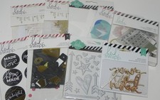 LOTE ADESIVOS SELOS ACREDITAM PALAVRAS FOLHEADAS DE MADEIRA ANOTADAS EFÊMERA HEIDI SWAPP STAR TAG comprar usado  Enviando para Brazil