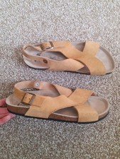 Suede footbed sandals for sale  SOUTHAMPTON