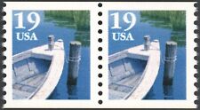 1993 US Scott #2529a 19c par de bobinas de barco de pesca tipo II, sem marca de charneira comprar usado  Enviando para Brazil
