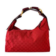 Bolsa de ombro GUCCI vermelha algodão GG lona Horsebit comprar usado  Enviando para Brazil