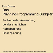 Planungs programmierung budget gebraucht kaufen  Trebbin
