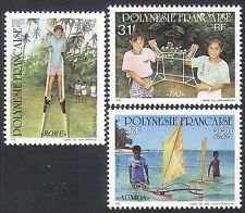 Polinésia Francesa 1992 Jogos Infantis/Brinquedos/Palmeiras/Barco/Natureza Conjunto 3v n35987, usado comprar usado  Enviando para Brazil
