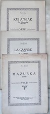 Lote de 3 Violino/Piano música Mazurkas - La Czarine, Mazurka (russo), Koi A Wiak comprar usado  Enviando para Brazil