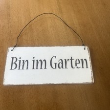 Dekoschild laursen garten gebraucht kaufen  Filderstadt