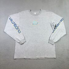 Camiseta masculina vintage billabong cinza L manga longa feita nos EUA excelente surf comprar usado  Enviando para Brazil