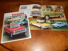 1975 FORD PICKUPS BROCHURE / GRANDE 16 p. '75 CATÁLOGO DE PICAPES FORD F-SERIES comprar usado  Enviando para Brazil
