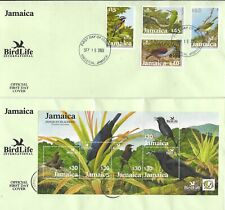 Juego de pájaros Jamaica 2003 y hoja mínima en excelentes FDC segunda mano  Embacar hacia Argentina