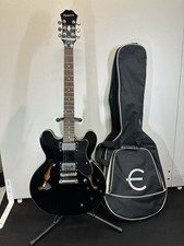 Guitarra elétrica Epiphone DOT/BK preta S/N 13042309253 com estojo de náilon comprar usado Guitarra elétrica Epiphone DOT/BK preta S/N 13042309253 com estojo de náilon comprar usado  Enviando para Brazil