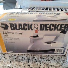 Vintage 1995 Black Decker F362WH Iron Light N Easy Steam Dry 7 Configurações, usado comprar usado  Enviando para Brazil