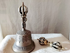 Cloche tibétaine bronze d'occasion Cloche tibétaine bronze d'occasion  Gaillac