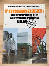 ROMANAZZI FIAT IVECO LKW Ausrüstung KIPPER PRITSCHE Prospekt von 1977 Brochure comprar usado  Enviando para Brazil