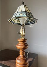 Tiffany lamp wooden for sale  BRAINTREE