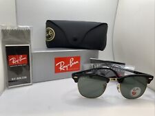 Óculos de sol RAY BAN Clubmaster RB3016 901 58 preto quadrado unissex polarizado 51 mm comprar usado  Enviando para Brazil