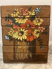 Carved wood floral for sale  Hubert