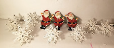 Pieces snowflake santa for sale  Arlington