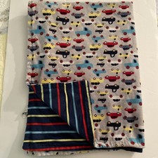 Cobertor macio para bebês Zak & Zoey azul carros listras amorosas caminhões veículos 30x38” comprar usado  Enviando para Brazil