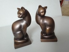 Cats pair bronze for sale  SHREWSBURY