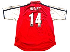 Camisa Arsenal Home 2000-02 Henry 14 Nike (justa) Adultos GG comprar usado  Enviando para Brazil