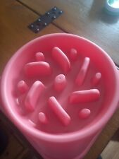 Pink dog bowl for sale  ROTHERHAM