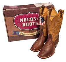 Novo com etiquetas Botas de Cowboy Nocona Delta Masculinas 7 EE Largas Marrom Mel Couro de Vaca Fabricadas nos EUA Etiquetas comprar usado  Enviando para Brazil