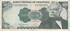 02 Venezuela P63d 20 Bolivares 1992 Serie E, usado comprar usado  Enviando para Brazil