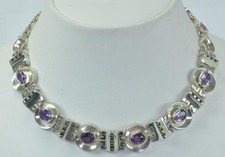 Amethystcollier 970 silber gebraucht kaufen  München