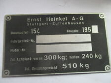 Heinkel typenschild 154 gebraucht kaufen  Deutschland