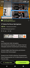 Bruce springsteen tickets gebraucht kaufen  Georgensgmünd