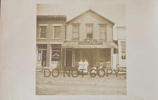 Usado, RARO RPPC c.1907 L. Willett Millinery & Democrat Newspaper – Harrison Co, MO comprar usado  Enviando para Brazil