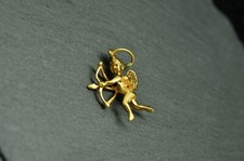 Usado, Berloque pingente de ouro amarelo 14K cupido com arco e flecha comprar usado  Enviando para Brazil