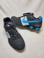 Tênis de corrida Nike Shox couro cinza azul treinadores de treinamento masculino 13 comprar usado  Enviando para Brazil