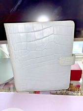 Organizador/planejador de couro Filofax Classic Croc A5 - Silver Mist/azul claro, usado comprar usado  Enviando para Brazil