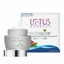 Crema de noche nutritiva blanqueadora e iluminadora de la piel blanca brillante Lotus Herbals 60 g segunda mano  Embacar hacia Mexico