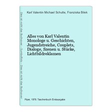 Karl valentin monologe gebraucht kaufen  Buttenwiesen