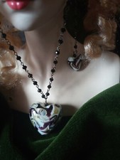 Cuore collana orecchini usato  Ardea